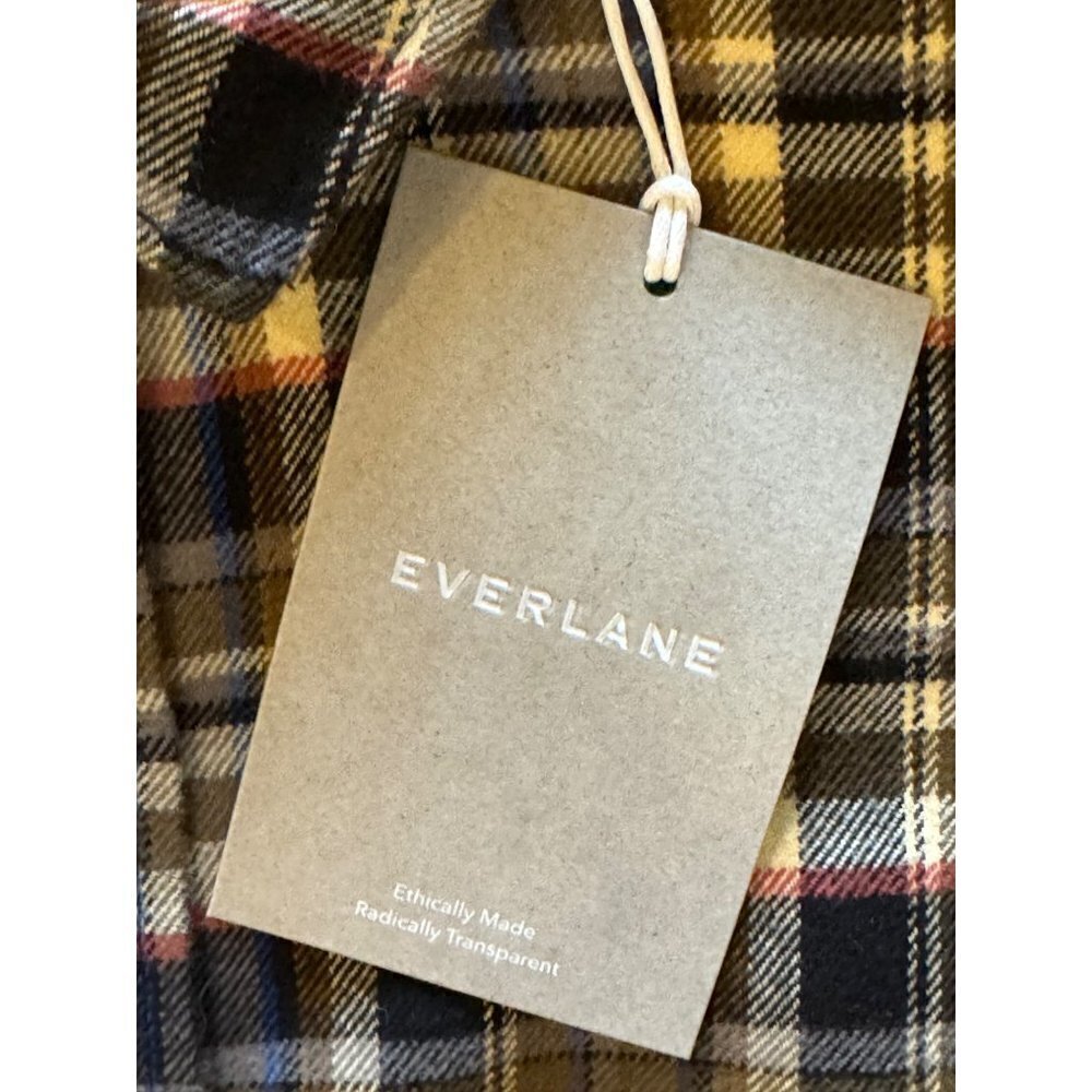 Everlane Brown Multi Plaid Collared Button Down T… - image 8